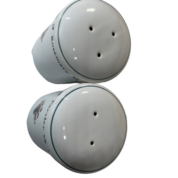 Holly Holderman Lakehouse Salt & Pepper Shakers Kitchen Herbal Design - Picture 6 of 11